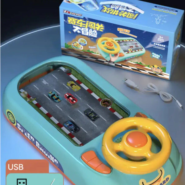 Children's Driving Simulation Toys Puzzle Electric Desktop Game Console
