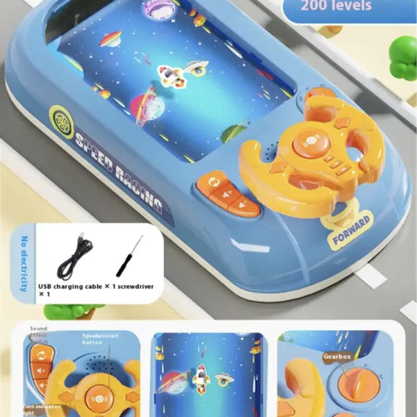 Children's Driving Simulation Toys Puzzle Electric Desktop Game Console
